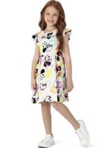 Vestido Minnie Infantil Menina Disney Godê Algodão Saia Rodada Manga Curta Babadinho Malwee Kids Vestido Minnie Infantil Menina Disney Godê Algodão Saia Rodada Manga Curta Babadinho Malwee Kids