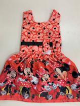 Vestido Minnie vermelha G 6-7 anos