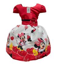 Vestido Minnie Vermelha I Tam.PP (1 Ano)