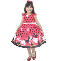 Vestido Minnie Vermelha Luxo