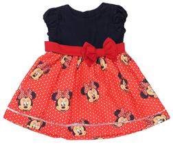 Vestido Minnie Vermelho C/manga Festa Infantil