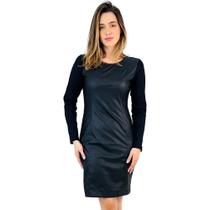 Vestido Miravest Curto Manga Longa Feminino Vestido Miravest Curto Manga Longa Feminino