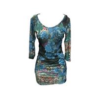 Vestido Missbella Estampado Azul Vestido Missbella Estampado Azul