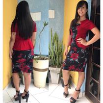 Vestido Moda Cristã Feminina Festias Congressos Evangelico Igreja Midi Florido Tubinho