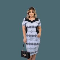 Vestido Moda Evangelica Socia Plus Size Midi Feminino Mega Oferta Atacado