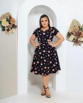 Vestido Moda Evangelica Social Rodado Feminino Liso Oferta Bolinha Cristã Festividade Gode Vestido Moda Evangelica Social Rodado Feminino Liso Oferta Bolinha Cristã Festividade Gode