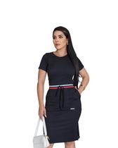 Vestido Moda Roupa Feminina Canelado