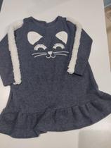 Vestido moletinho grafite Vestido moletinho grafite