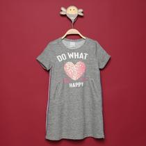 Vestido Moletinho Infantil Malwee Do What Happy