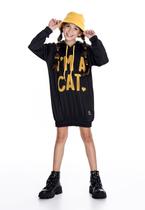 Vestido Moletom Longo I am Cat Infantil Mylu Vestido Moletom Longo I am Cat Infantil Mylu