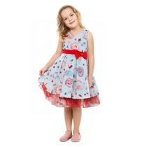 Vestido Mon Sucé Soft Candy Laço Vermelho Inverno