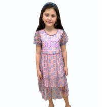 Vestido Mon Sucré Coleção Turma Da Mônica Com Tule Sansão