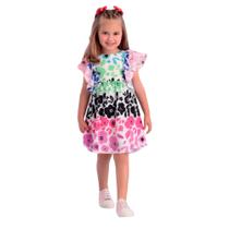 Vestido Mon Sucré Infantil Feminino Bloom Branco