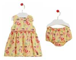 Vestido Mon Sucré Turma Mônica Sorvetes Com Calcinha Verão