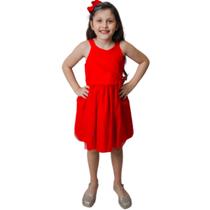 Vestido Mon Sucré Vermelho Com Tule Summer