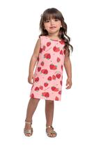 Vestido Morangos Infantil Bee Loop
