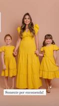 Vestido mostarda Mãe Vestido mostarda Mãe