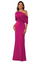 Vestido Mother of The Bride BITALY Fuchsia Satin 16W Plus Size Vestido Mother of The Bride BITALY Fuchsia Satin 16W Plus Size