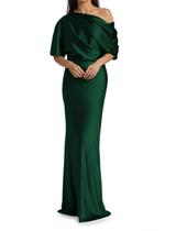 Vestido Mother of The Bride namirate Plus Size Verde Escuro