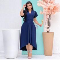 Vestido Mullet Lastex na Cintura Moda Evangélica Feminina Vestido Mullet Lastex na Cintura Moda Evangélica Feminina
