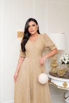 Vestido Mullet Malha Lese Elegância