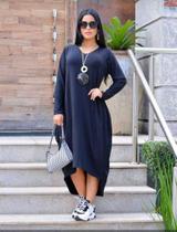Vestido Mullet Manga Longa