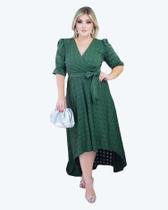 Vestido Mullet Moda Feminina Longo Super Confortável E Lindo Verde MILITAR - Style Vision Air