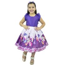 Vestido My Little Pony Roxo Com Lilás - Festa