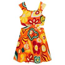 Vestido Nanai Infantil Leve Estampado Verão