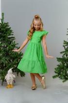 Vestido Natal Encantado cor verde Vestido Natal Encantado cor verde