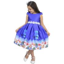 Vestido Natal Infantil Papai Noel Menina Bebê