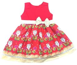 Vestido Natal papai noel infantil Festa Vestido Natal papai noel infantil Festa