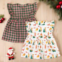 Vestido Natalino Para Bebê - Temático E Confortável