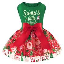 Vestido Navideño para Perro XPUDAC con Muñeco de Nieve y Tul para Perros Pequeños Vestido Navideño para Perro XPUDAC con Muñeco de Nieve y Tul para Perros Pequeños