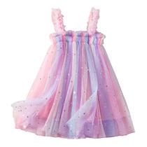 Vestido Nileafes Toddler Summer Girl com alça floral tamanho 80
