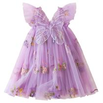 Vestido NNJXD Baby Girl com bordado de flores em tule de 12 a 24 meses Vestido NNJXD Baby Girl com bordado de flores em tule de 12 a 24 meses