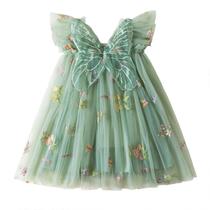 Vestido NNJXD Baby Girl com bordado de flores em tule de 12 a 24 meses