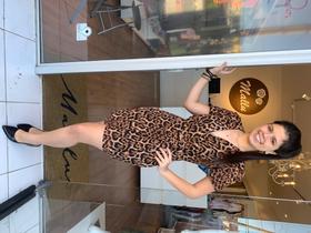 Vestido no tamanho P animal print Vestido no tamanho P animal print