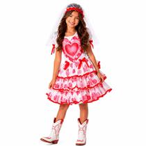 Vestido Noiva Caipira pra Quadrilha de Festa Junina Infantil Luxo Vestido Noiva Caipira pra Quadrilha de Festa Junina Infantil Luxo