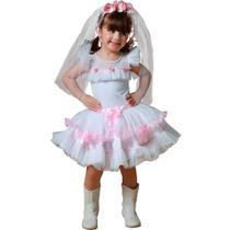 Vestido Noiva de Festa Junina Infantil Com Armação na Saia Super Rodada Vestido Noiva de Festa Junina Infantil Com Armação na Saia Super Rodada