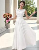 Vestido Noiva Festa 47 Longo Casamento Civil