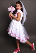 Vestido noiva noivinha caipira festa junina Infantil - Tango