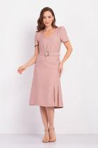 Vestido Nude Feminino Capim Rosa - Elegante e Confortável Vestido Nude Feminino Capim Rosa - Elegante e Confortável