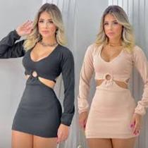 vestido nude G vestido nude G