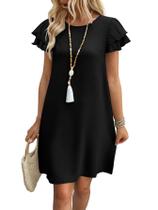 Vestido OFEEFAN Preto Boho Casual XL