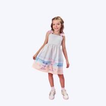 Vestido Off White Unicórnio Cetim Infantil Menina Mundo Cinti 12524 Offwhite Vestido Off White Unicórnio Cetim Infantil Menina Mundo Cinti 12524 Offwhite