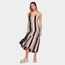 Vestido Oh, Boy! Sino Midi Listrado Vestido Oh, Boy! Sino Midi Listrado