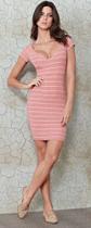 Vestido Ombro a Ombro Canelada Rose M Fato Básico - FATO BÁSICO
