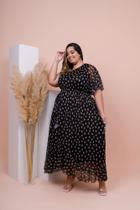 Vestido ombro só preto