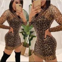 Vestido Onça Pintada Curto